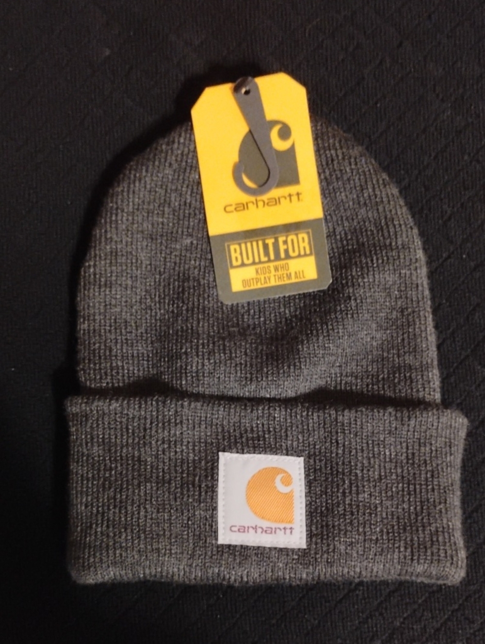 💚 Toddler Boys Carhartt Knit Beanie Hat NWT Cozy Winter Essential